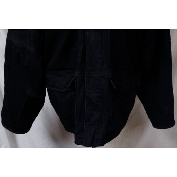 Timberland Pro Series Men XXL Black Lined Corduroy Collar Full Zip Canvas Coat - Picture 4 of 16
